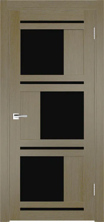 Межкомнатная дверь Легенда Z-2 тон Грей Остекление Лакобель черное